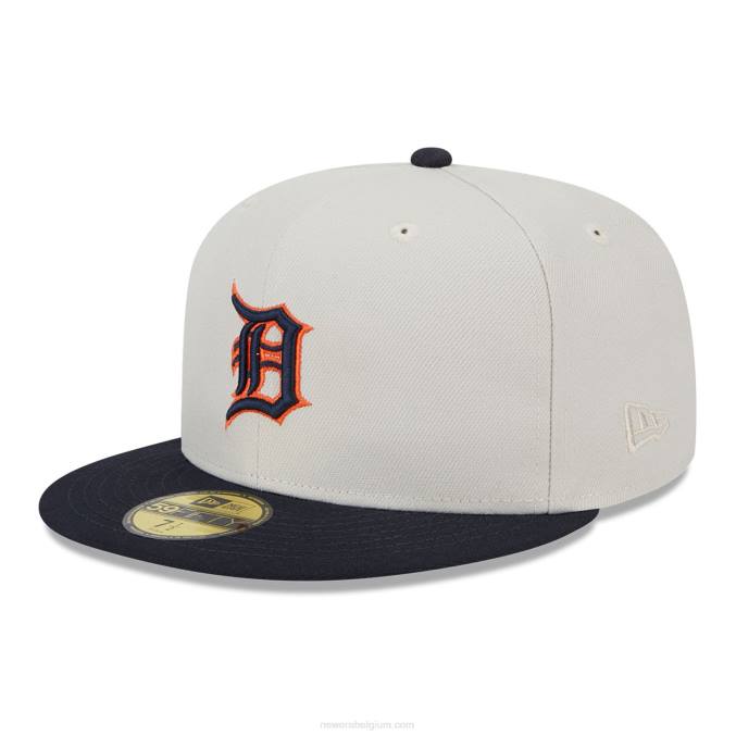 New Era detroit tigers varsity letter stone 59fifty getailleerde pet BT241217