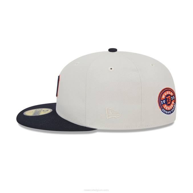 New Era detroit tigers varsity letter stone 59fifty getailleerde pet BT241217