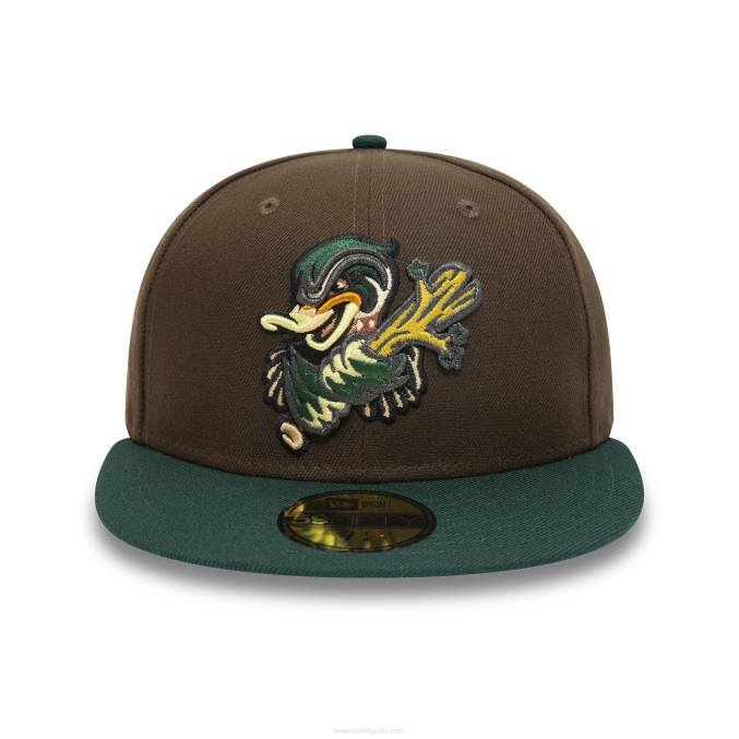 New Era down east wood ducks milb brown 59fifty getailleerde pet BT24991