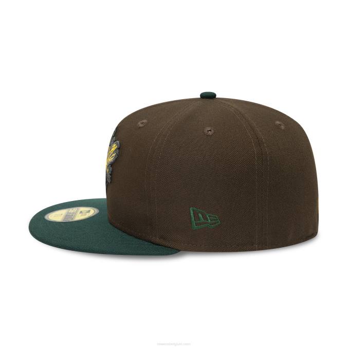 New Era down east wood ducks milb brown 59fifty getailleerde pet BT24991