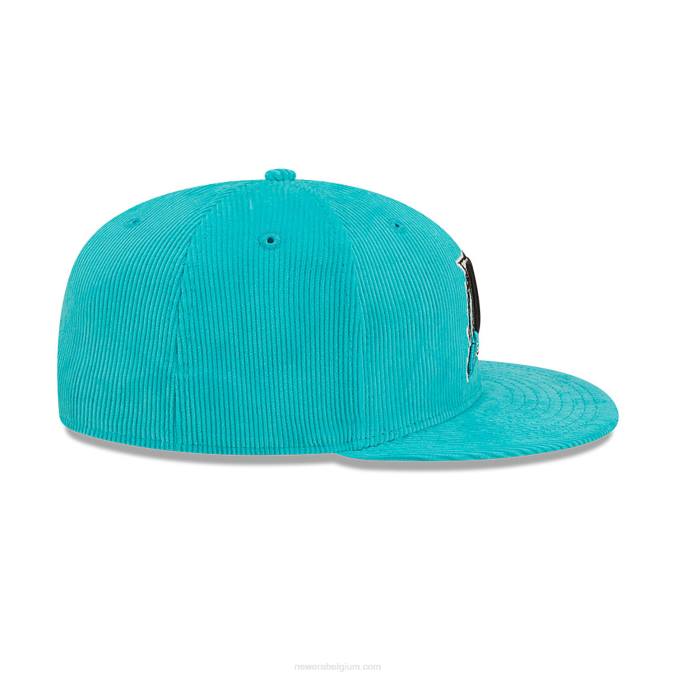 New Era florida marlins cooperstown blauwe 59fifty getailleerde pet BT24162