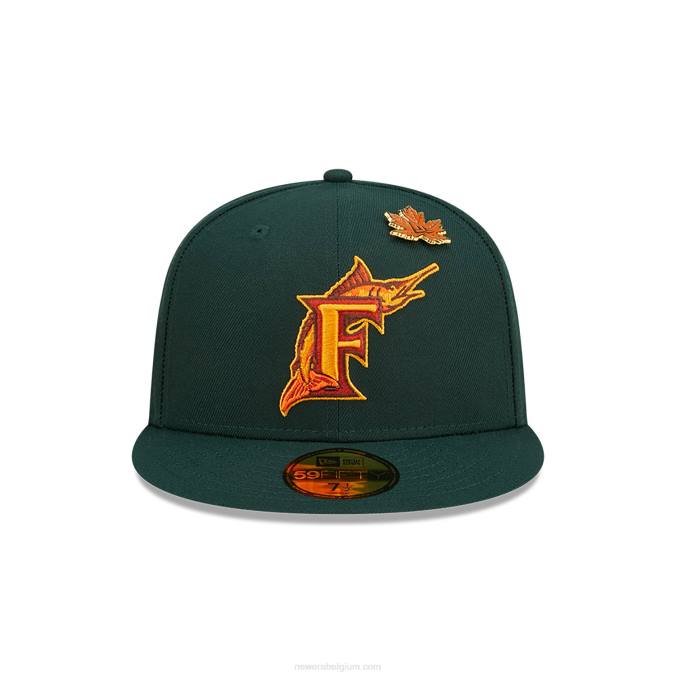 New Era florida marlins lommerrijke donkergroene 59fifty getailleerde pet BT241132