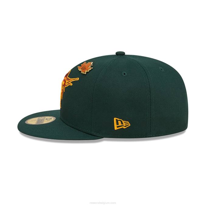 New Era florida marlins lommerrijke donkergroene 59fifty getailleerde pet BT241132