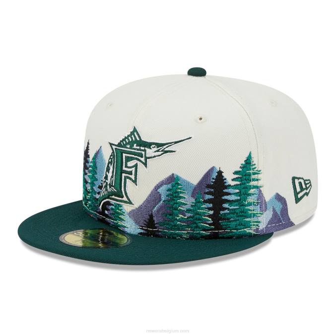 New Era florida marlins outdoor wit 59fifty gemonteerd BT2419