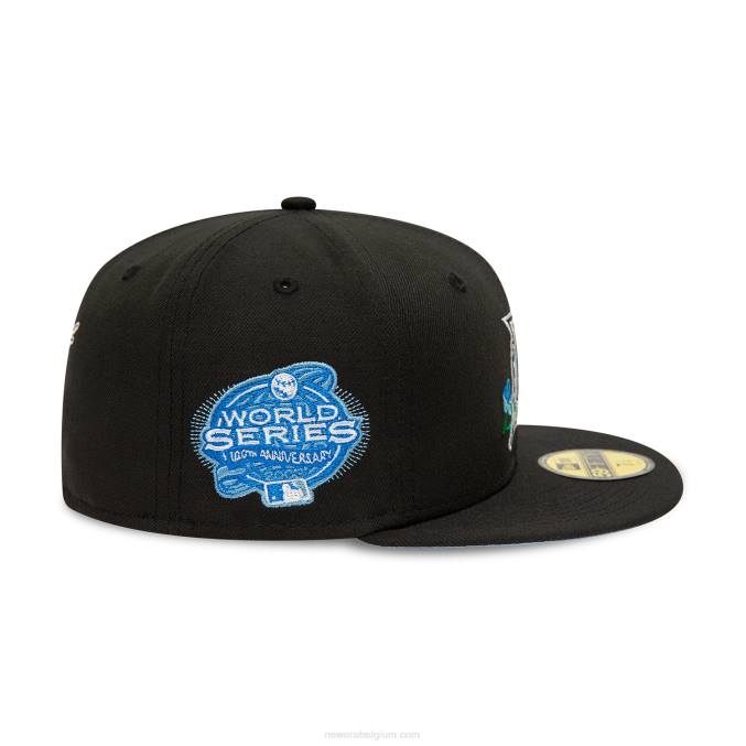 New Era florida marlins side patch bloom zwart 59fifty getailleerde pet BT24838