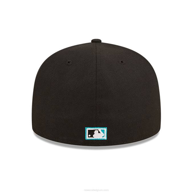 New Era florida marlins state park zwarte 59fifty getailleerde pet BT24221