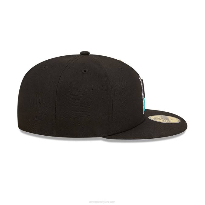 New Era florida marlins state park zwarte 59fifty getailleerde pet BT24221