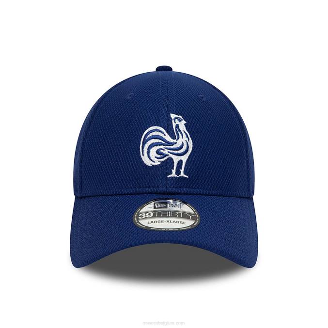 New Era franse federatie van rugby diamond era donkerblauwe 39thirty stretch fit pet BT242201