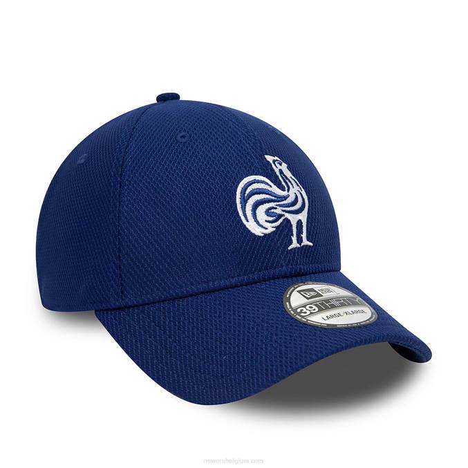 New Era franse federatie van rugby diamond era donkerblauwe 39thirty stretch fit pet BT242201