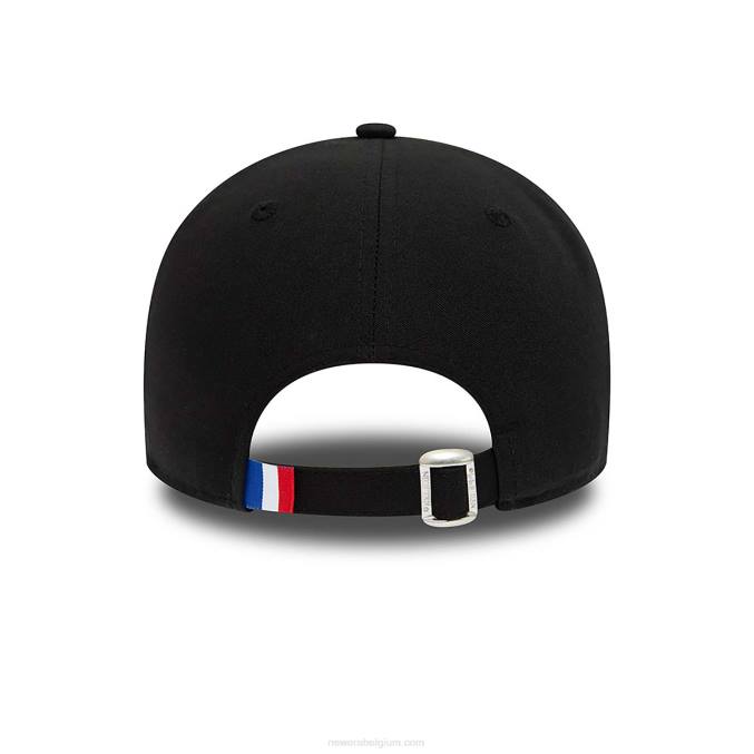 New Era franse federatie van rugby repreve zwarte 9forty verstelbare pet BT241796