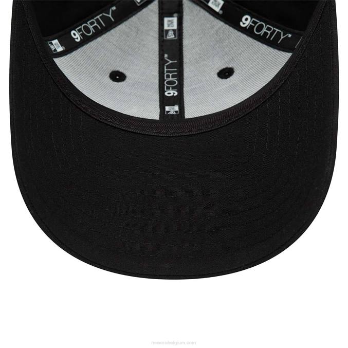 New Era franse federatie van rugby repreve zwarte 9forty verstelbare pet BT241796