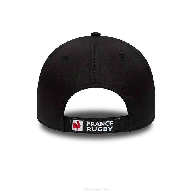 New Era franse federatie van rugby ripstop zwarte 9forty verstelbare pet BT241443