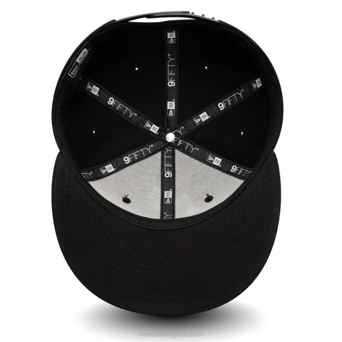 New Era geheel zwarte 9fifty snapback pet BT241897