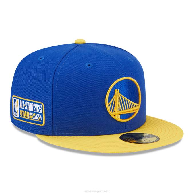 New Era golden state warriors nba all star game blauwe 59fifty getailleerde pet BT24386