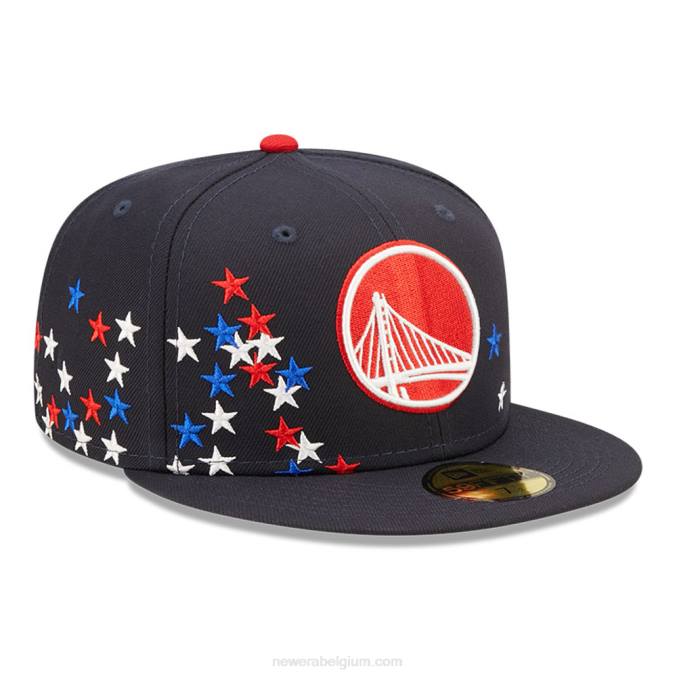 New Era golden state warriors nba americana marine 59fifty getailleerde pet BT241090