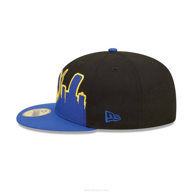 New Era golden state warriors nba tip off 2022 zwarte 59fifty fitted cap BT24284