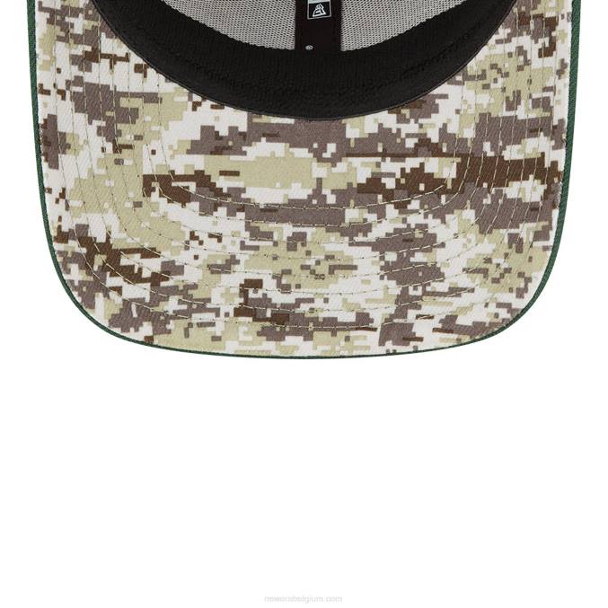 New Era green bay packers nfl salute to service zwarte 39thirty stretch fit pet BT242193