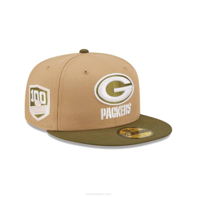 New Era green bay packers nfl teams beige 59fifty cap BT241252