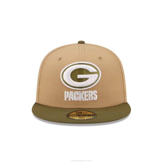 New Era green bay packers nfl teams beige 59fifty cap BT241252