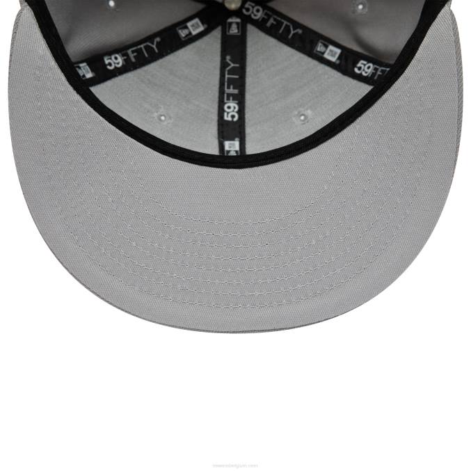 New Era grijze 59fifty getailleerde pet BT24987