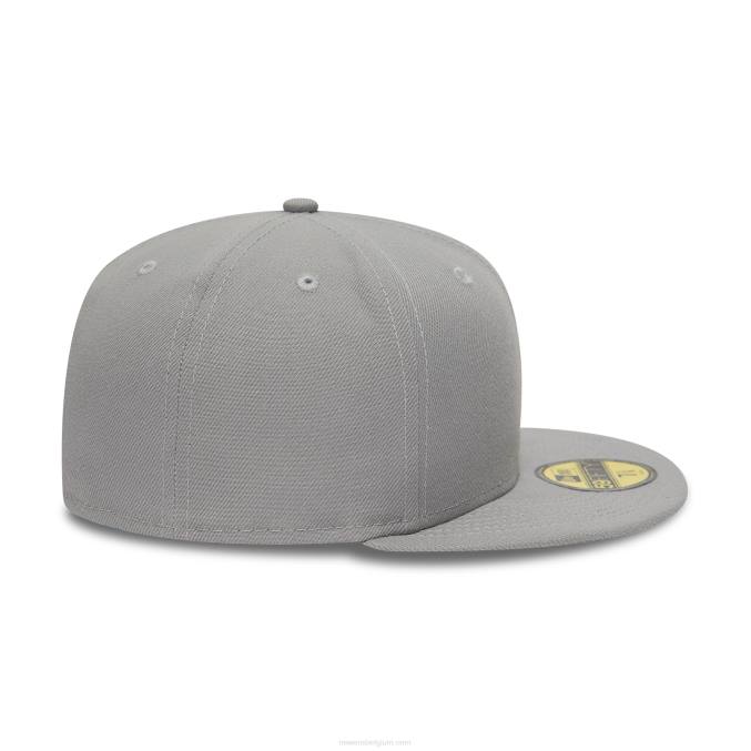 New Era grijze 59fifty getailleerde pet BT24987
