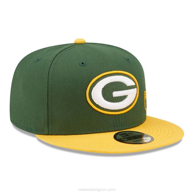 New Era groene bay packers nfl zwarte letter boog groene 9fifty snapback cap BT242070