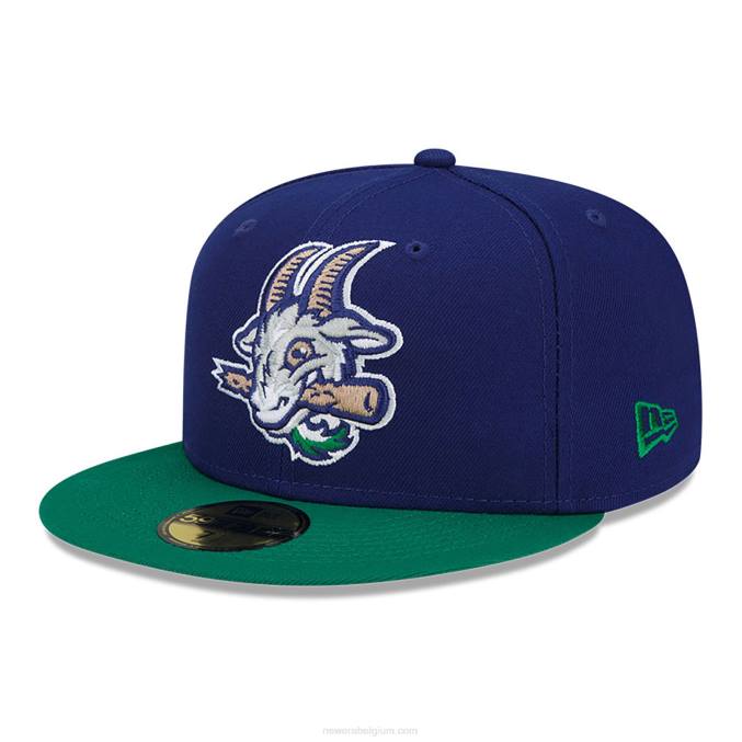 New Era hartford yard geiten milb blauw 59fifty getailleerde pet BT24131