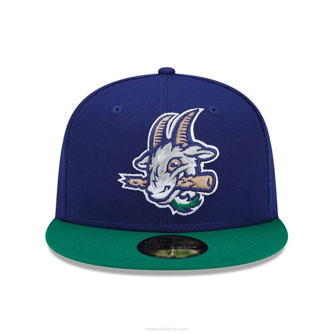 New Era hartford yard geiten milb blauw 59fifty getailleerde pet BT24131