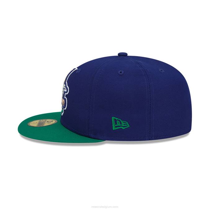 New Era hartford yard geiten milb blauw 59fifty getailleerde pet BT24131