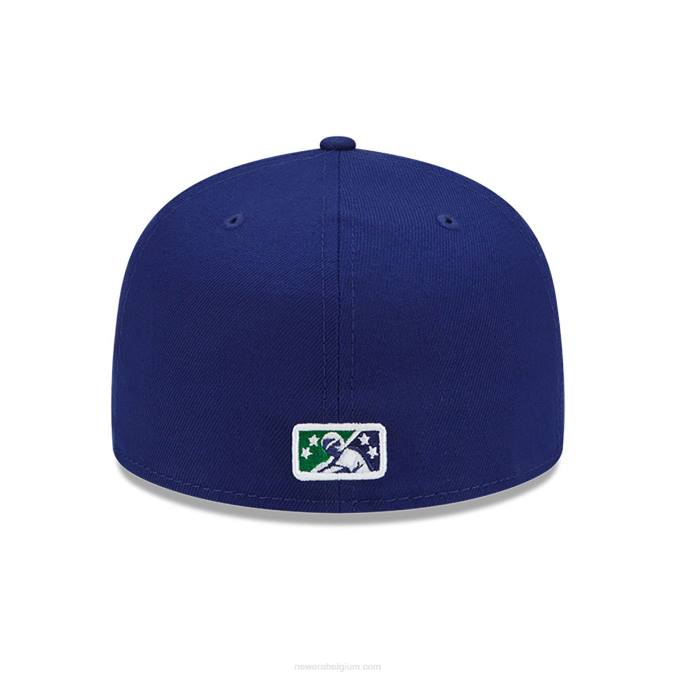 New Era hartford yard geiten milb blauw 59fifty getailleerde pet BT24131
