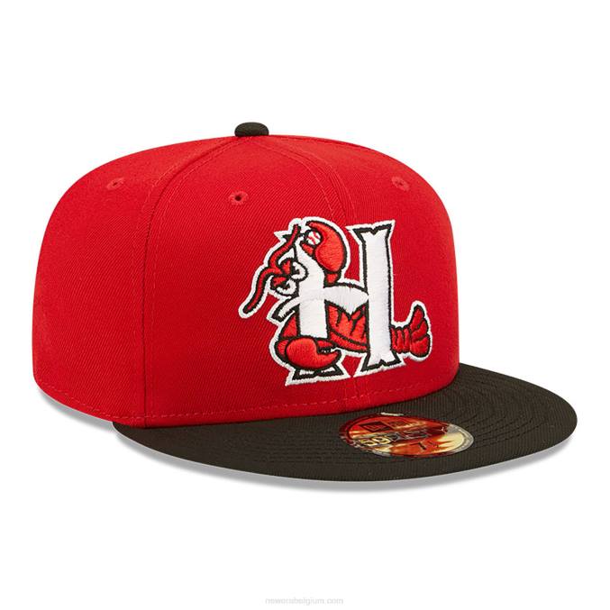 New Era hickory crawdads milb rode 59fifty getailleerde pet BT24624