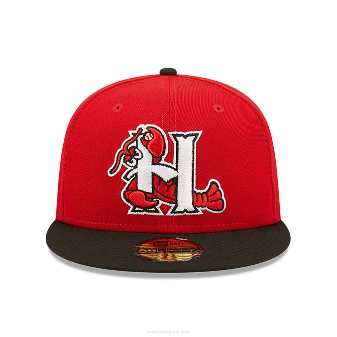 New Era hickory crawdads milb rode 59fifty getailleerde pet BT24624