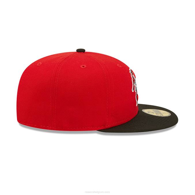 New Era hickory crawdads milb rode 59fifty getailleerde pet BT24624