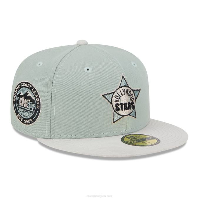 New Era hollywood stars hometown roots green 59fifty getailleerde pet BT24378