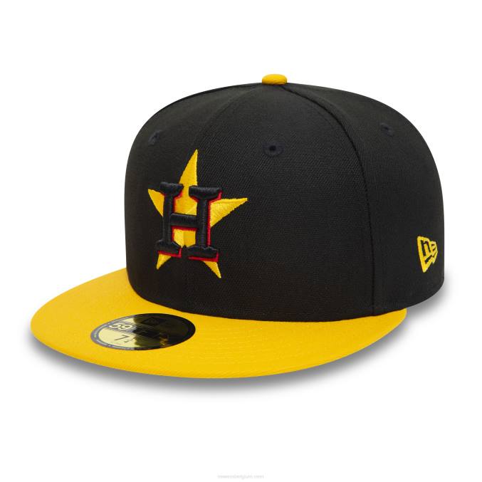 New Era houston astros 2017 world series zwarte 59fifty getailleerde pet BT2491