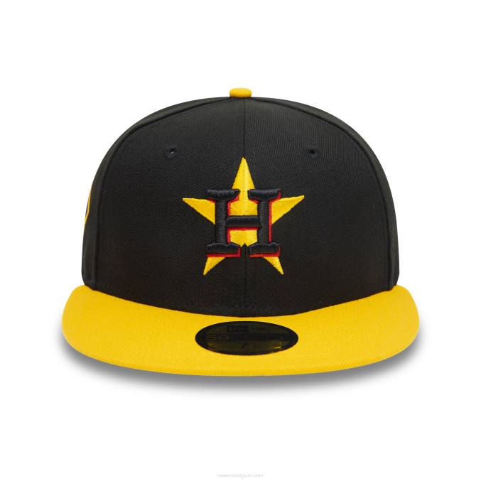 New Era houston astros 2017 world series zwarte 59fifty getailleerde pet BT2491