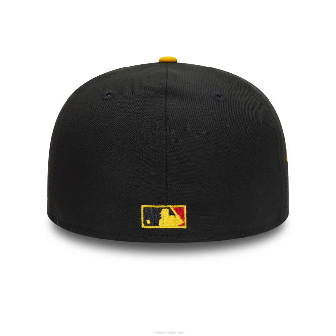 New Era houston astros 2017 world series zwarte 59fifty getailleerde pet BT2491