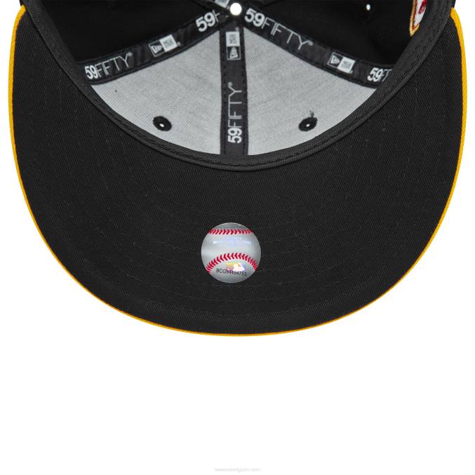 New Era houston astros 2017 world series zwarte 59fifty getailleerde pet BT2491
