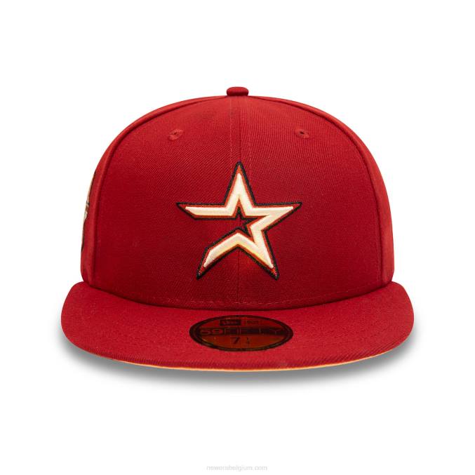 New Era houston astros 20 jaar rode 59fifty getailleerde pet BT24147
