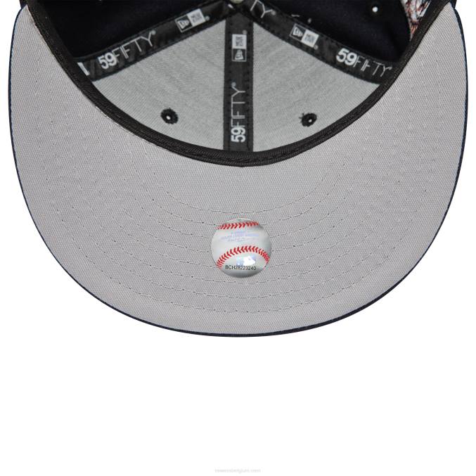New Era houston astros 25e verjaardag marineblauwe 59fifty getailleerde pet BT24573