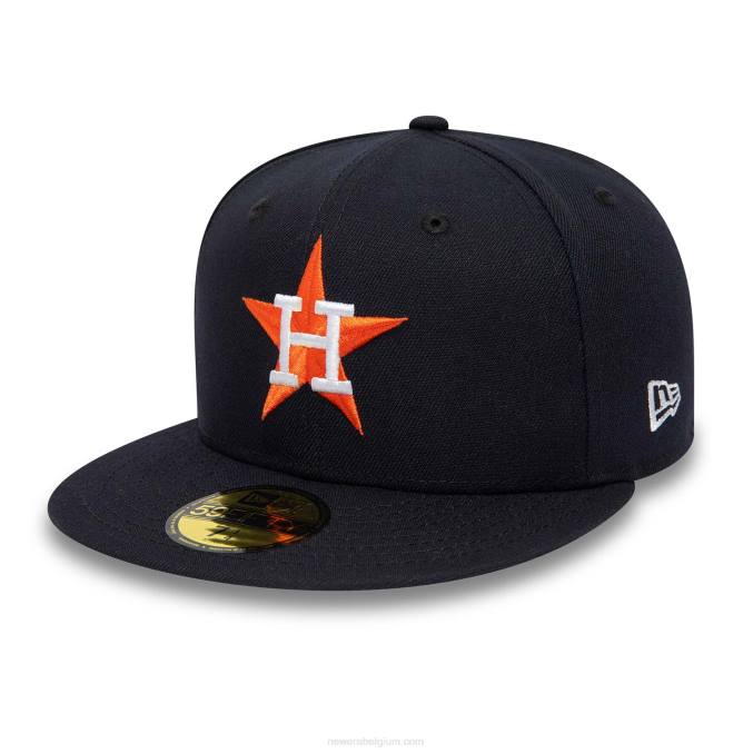 New Era houston astros 25e verjaardag marineblauwe 59fifty getailleerde pet BT24573