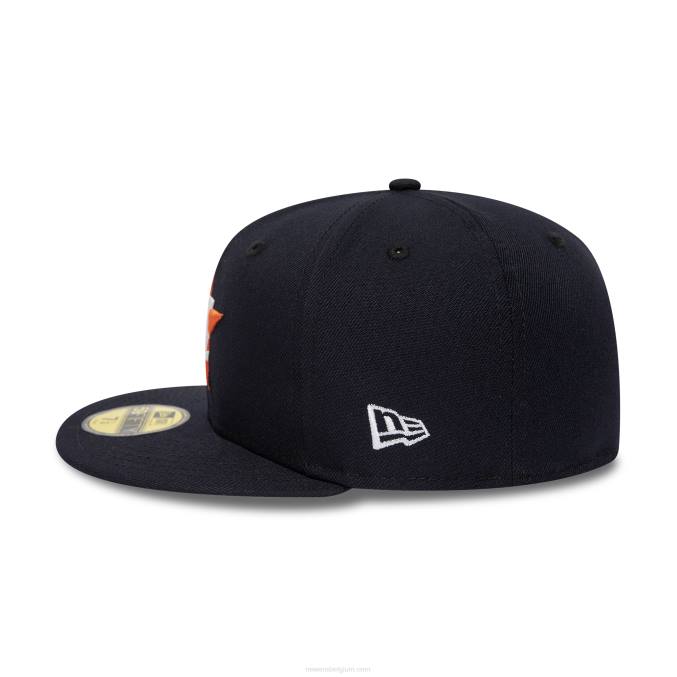 New Era houston astros 25e verjaardag marineblauwe 59fifty getailleerde pet BT24573