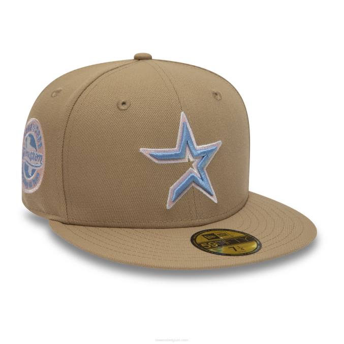 New Era houston astros 45 jaar camel 59fifty getailleerde pet BT24155