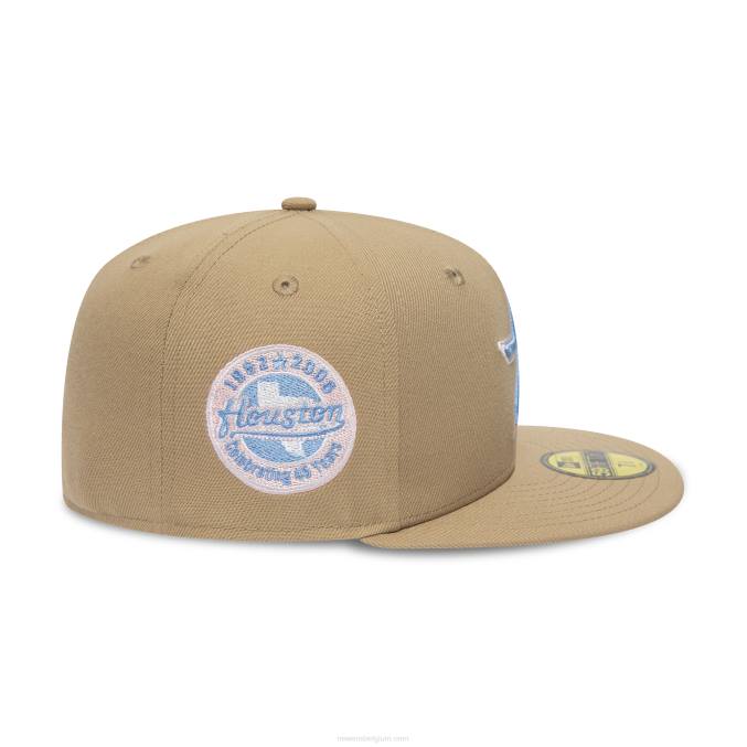 New Era houston astros 45 jaar camel 59fifty getailleerde pet BT24155