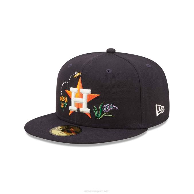 New Era houston astros aquarel bloemen marine 59fifty cap BT24105