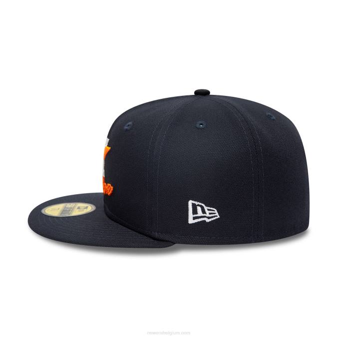 New Era houston astros dubbel logo marine 59fifty getailleerde pet BT24136