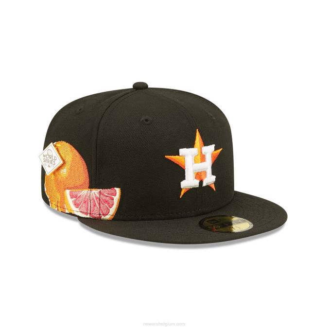 New Era houston astros fruit zwart 59fifty getailleerde pet BT241078