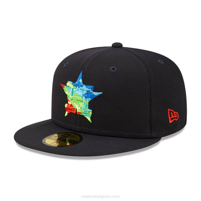 New Era houston astros infrarood marine 59fifty getailleerde pet BT241418