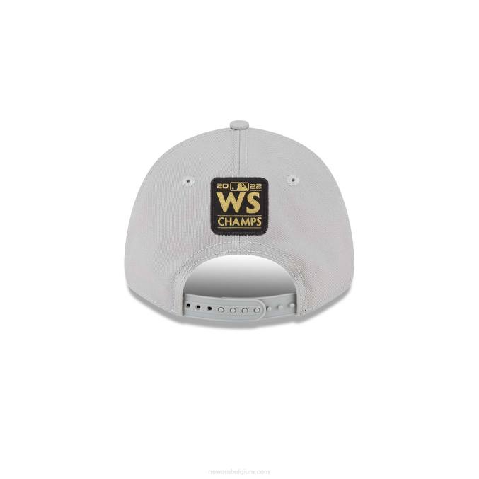 New Era houston astros mlb world series champions grijze 9forty verstelbare pet BT241750