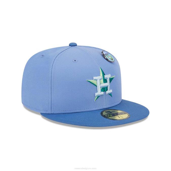 New Era houston astros outer space blauw 59fifty getailleerde pet BT24380